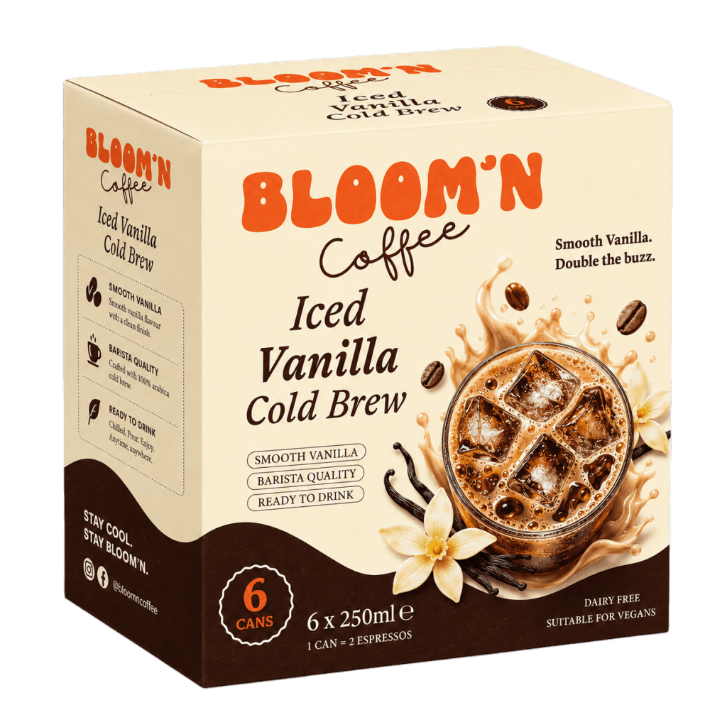 Iced Vanilla Cold Brew six can case